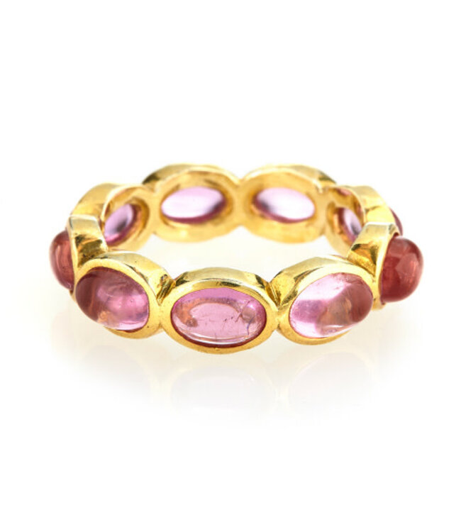 Continuous Gemstone Ring
