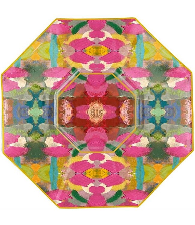 5" Octagonal Decoupage Glass Plate