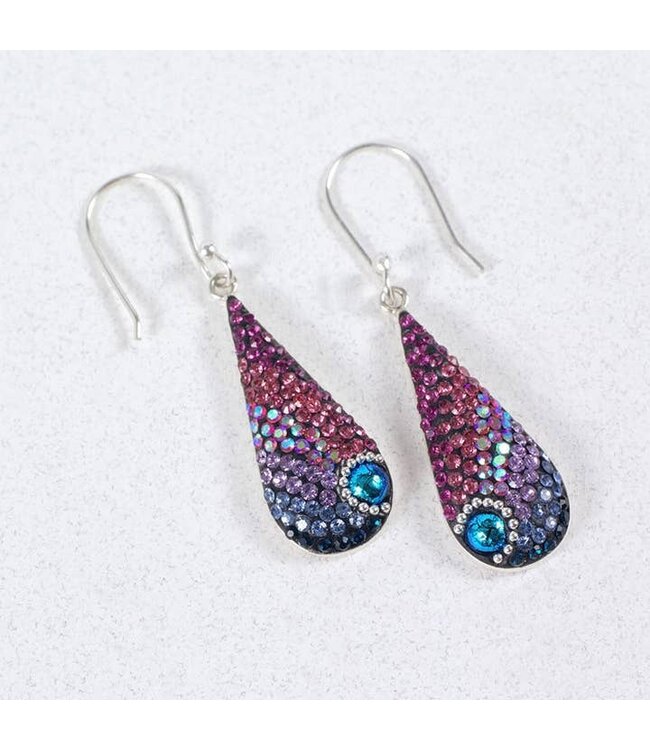 MOSAICO JEWELRY Long Teardrop Mosaic Earrings