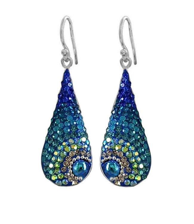 MOSAICO JEWELRY Long Teardrop Mosaic Earrings