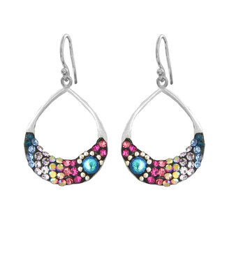 MOSAICO JEWELRY Small Open Hoop Drop Earrings