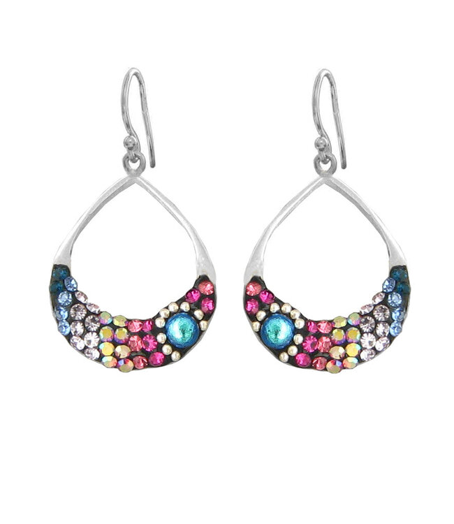MOSAICO JEWELRY Small Open Hoop Drop Earrings