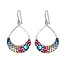 MOSAICO JEWELRY Small Open Hoop Drop Earrings