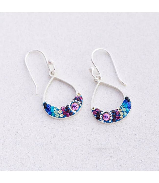 MOSAICO JEWELRY Small Open Hoop Drop Earrings