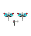 MOSAICO JEWELRY Dragonfly Post Earrings