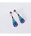 MOSAICO JEWELRY Royal Long Drop Stud Earrings