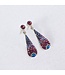 MOSAICO JEWELRY Royal Long Drop Stud Earrings