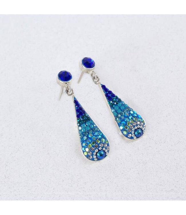MOSAICO JEWELRY Royal Long Drop Stud Earrings