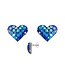 MOSAICO JEWELRY Heart Post Earrings