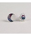 MOSAICO JEWELRY Moon - Sun Stud Earrings