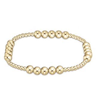 ENEWTON Classic Blissful Pattern 2.5mm Bead Bracelet 5mm Gold