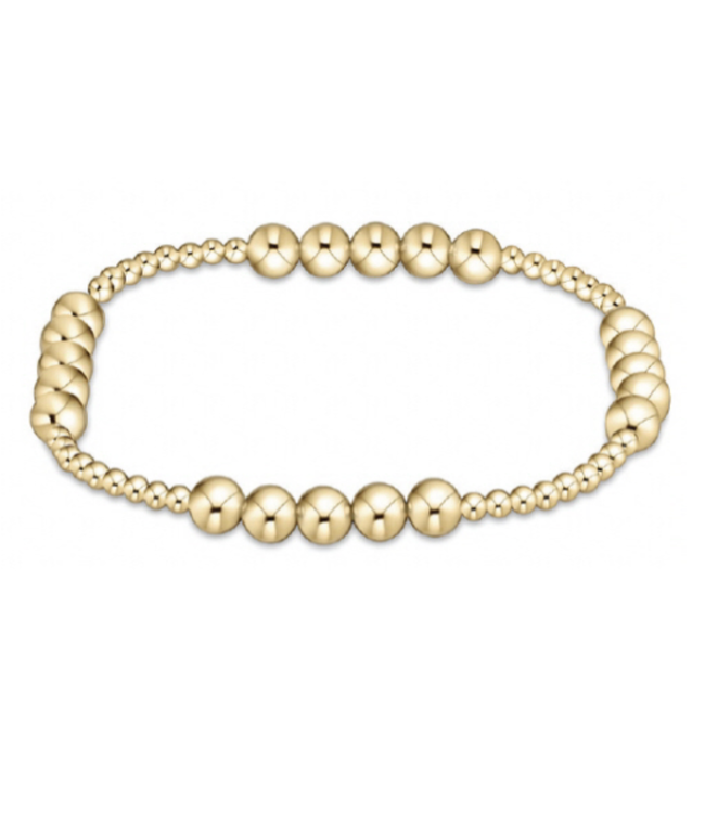 ENEWTON Classic Blissful Pattern 2.5mm Bead Bracelet 5mm Gold