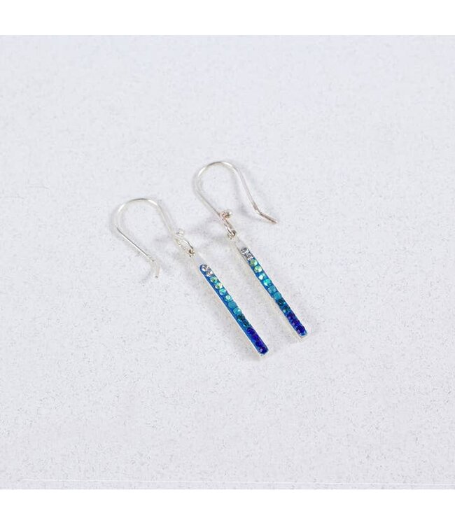 MOSAICO JEWELRY Petite Color Stick Earrings Blue