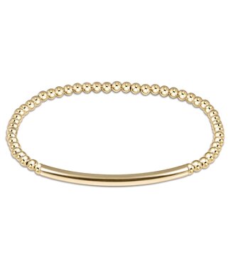 ENEWTON Classic Gold 3mm Bead Bracelet - Bliss Bar Smooth
