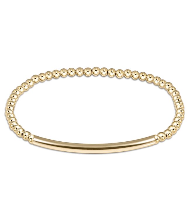 ENEWTON Classic Gold 3mm Bead Bracelet - Bliss Bar Smooth