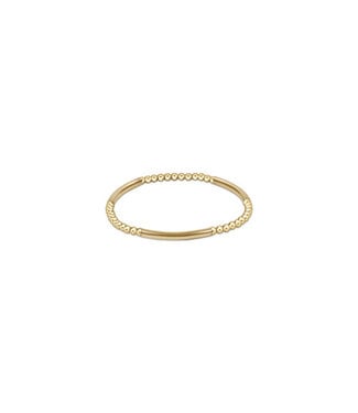 ENEWTON Bliss Bar Gold Pattern 3mm Bead Bracelet - Gold