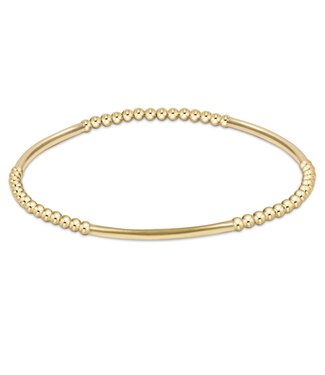 ENEWTON Bliss Bar Gold Pattern 2.5mm Bead Bracelet