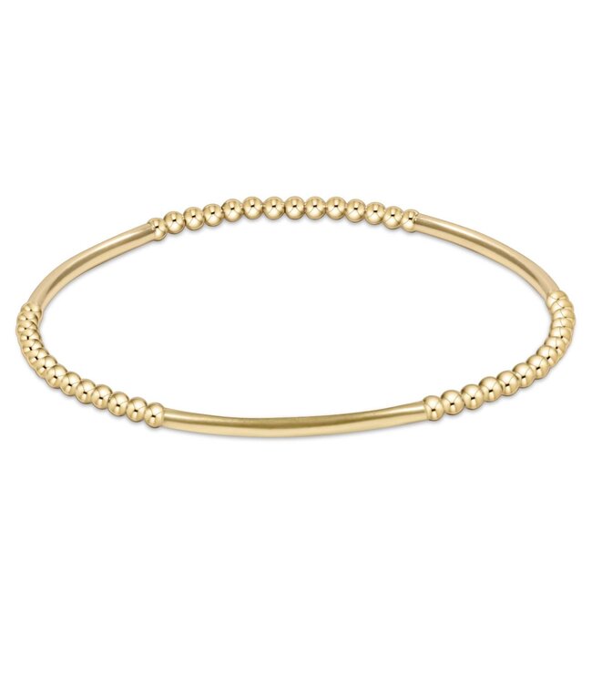 ENEWTON Bliss Bar Gold Pattern 2.5mm Bead Bracelet