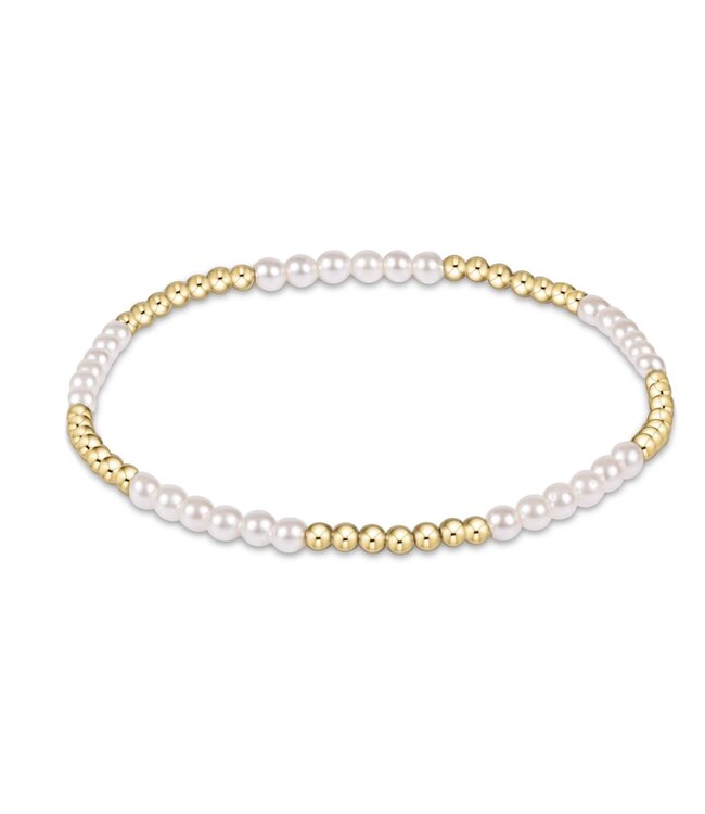 ENEWTON Classic Blissful Pattern 2.5mm Bead Bracelet - 3mm Pearl