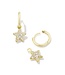 KENDRA SCOTT Jae Star Pave Huggie Earrings