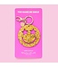 Smiley Stars Gold Confetti Keychain