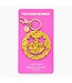Smiley Stars Gold Confetti Keychain