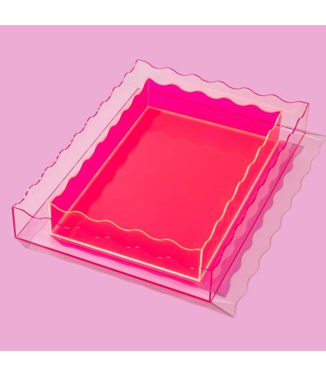 Wavy Rectangle Tray Large