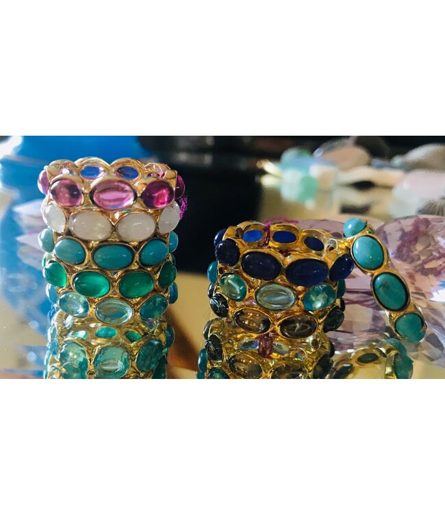 Continuous Gemstone Ring