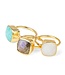 Cushion Cut Gemstone Stacking Ring