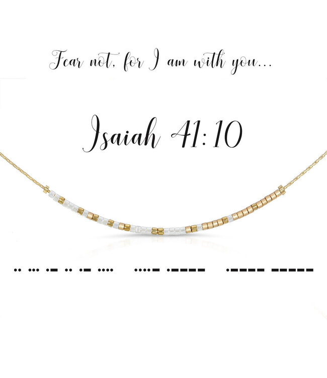 DOT & DASH Isaiah 41:10 Necklace