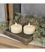 Oversized 3D Flame Cream Tealight Candles - Sold as Set