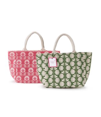 Palm Deco Print Thermal Lunch Tote Bag