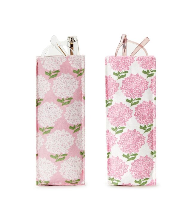 Pink Hydrangea Print Standing Eyeglass Holder