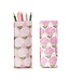 Pink Hydrangea Print Standing Eyeglass Holder