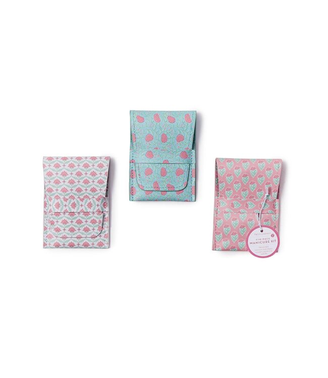 Floral Block Print Manicure Kit