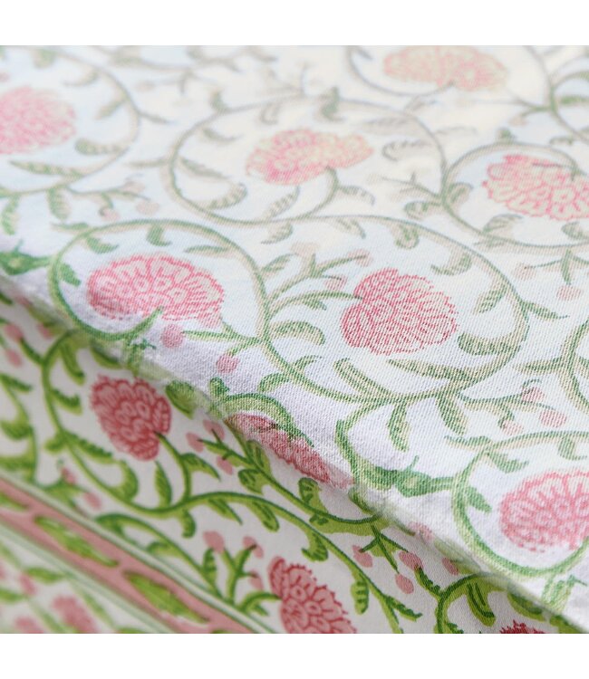 Floral Block Print Table Cloth