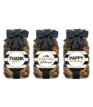 Gold Confetti Chocolate Chip Cookie Quart Jars