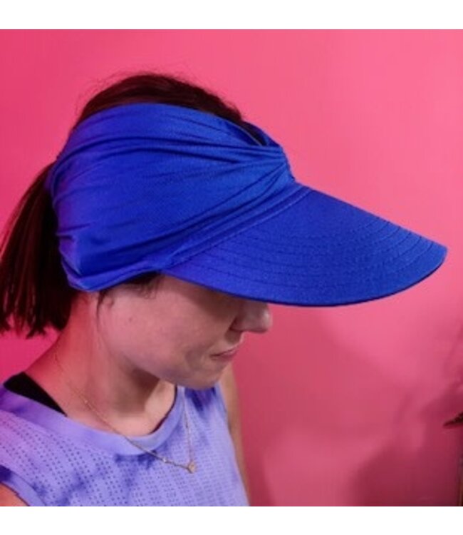 Women's Ruched Stretchy Headband Sun Visor Hat