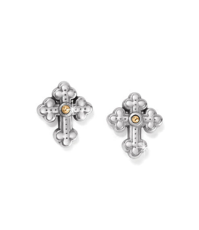 BRIGHTON Luna Cross Mini Post Earrings