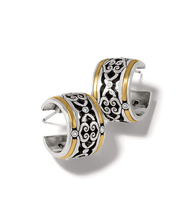 BRIGHTON Intrigue Soiree Two Tone Hoop Earrings