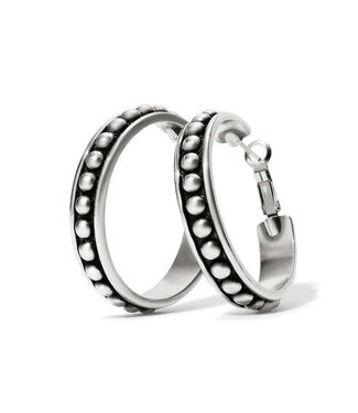 BRIGHTON Pretty Tough Stud Large Leverback Hoop Earrings