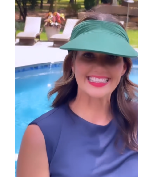 Women's Ruched Stretchy Headband Sun Visor Hat