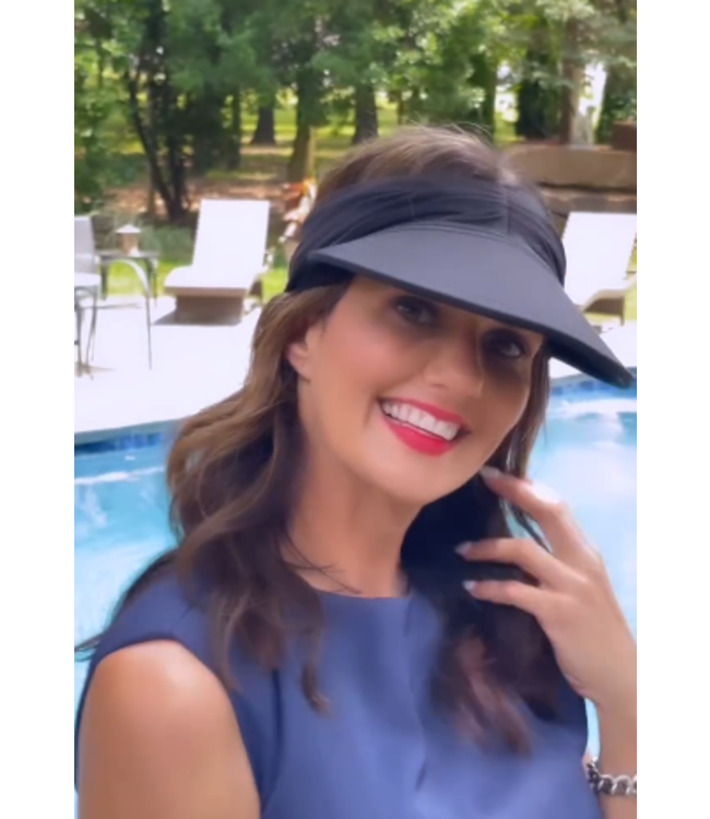 Women's Ruched Stretchy Headband Sun Visor Hat