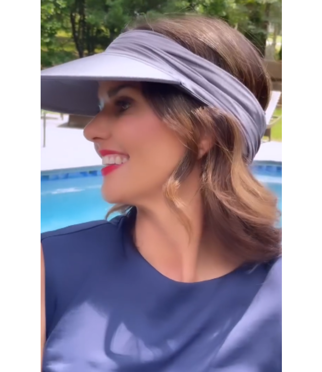 Women's Ruched Stretchy Headband Sun Visor Hat