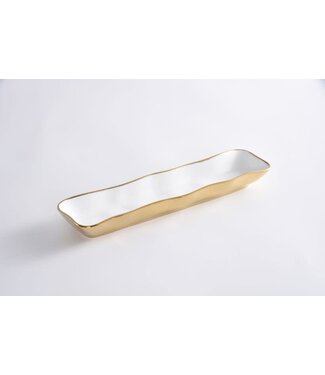 PAMPA BAY Cracker Tray Curvy  White Gold