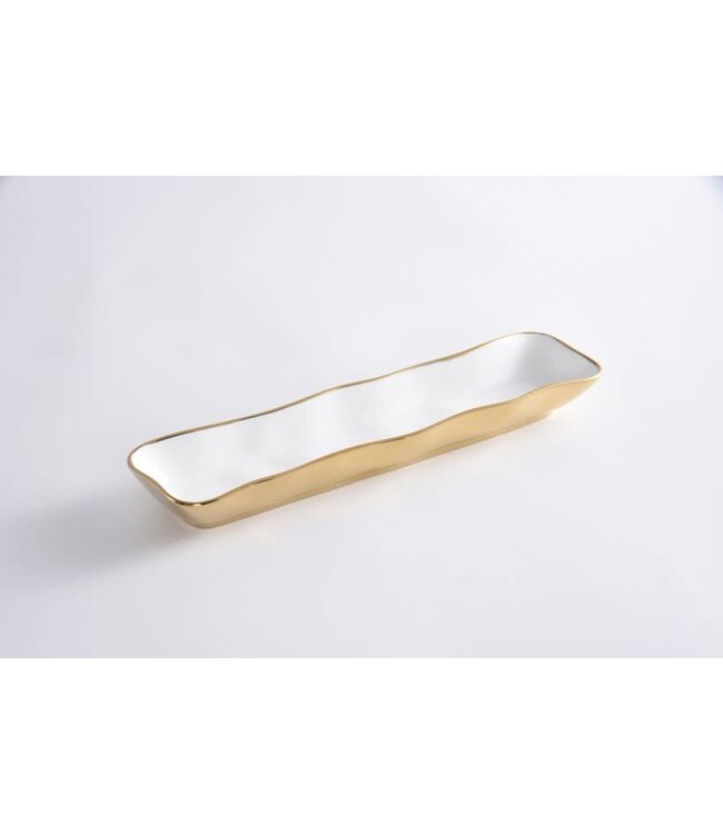 PAMPA BAY Cracker Tray Curvy  White Gold