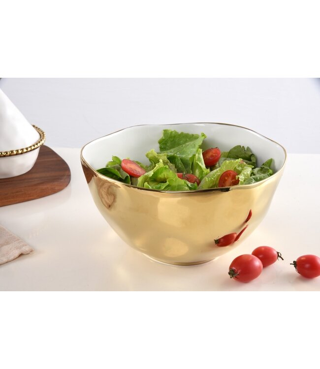 PAMPA BAY Gold Large Bowl