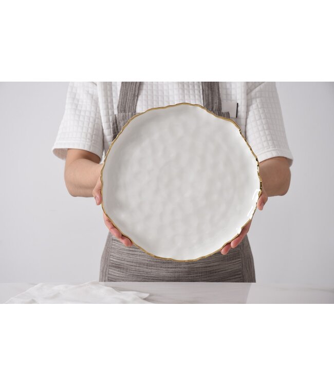 PAMPA BAY White Round Platter