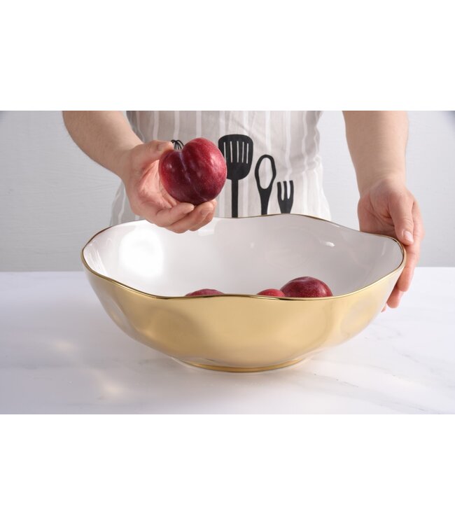 PAMPA BAY Gold Wide Bowl