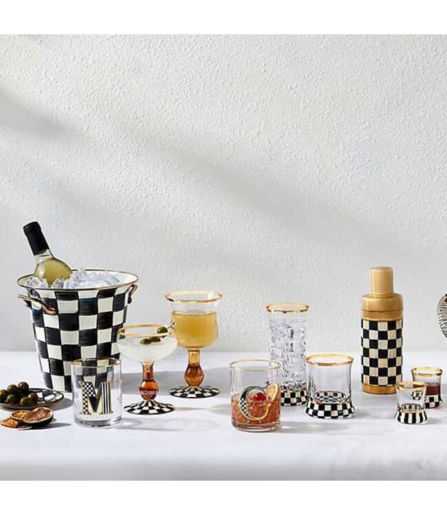MACKENZIE CHILDS Courtly Check Glass
